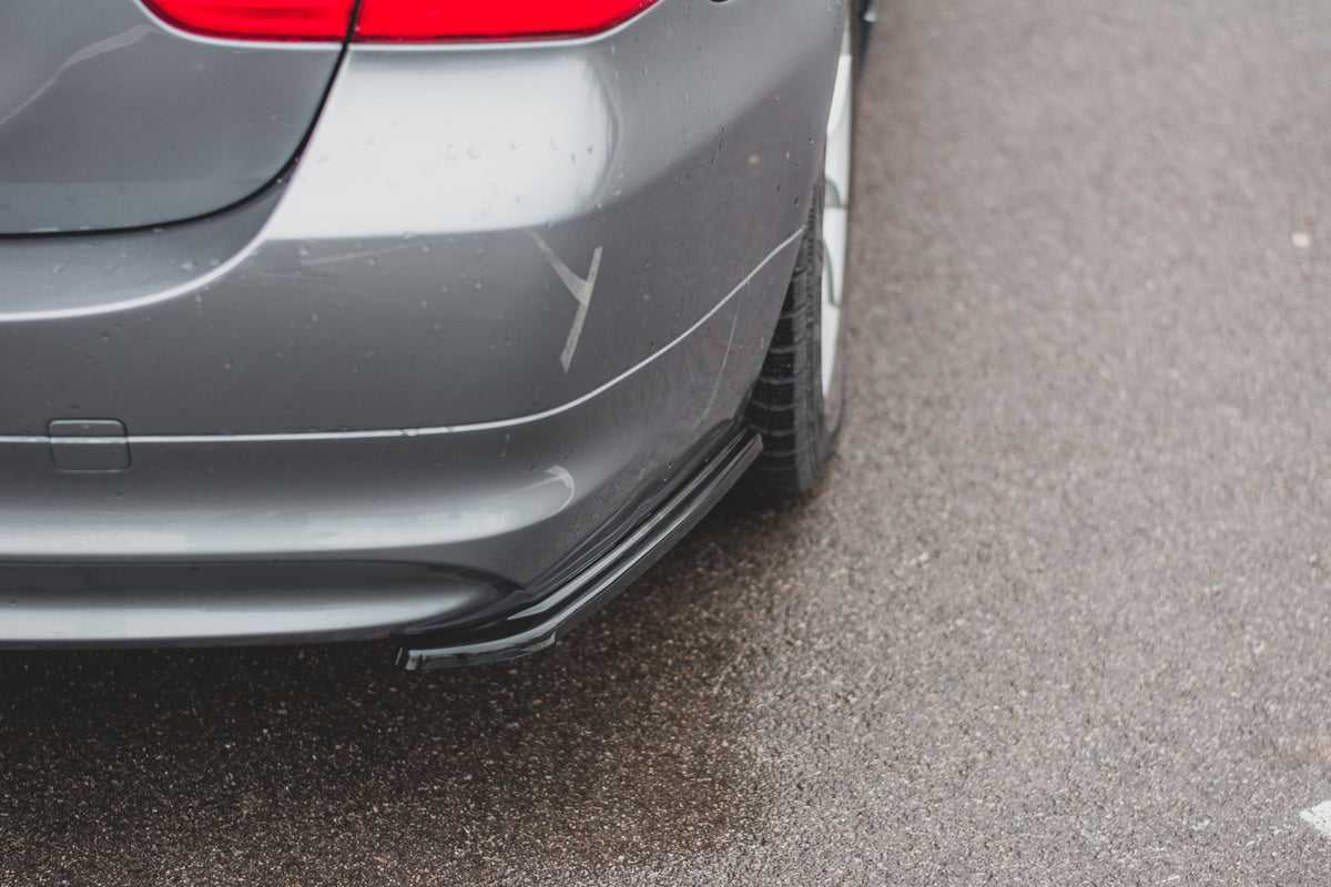 Heck Ansatz Flaps Diffusor passend für BMW 3er E91 Facelift schwarz Hochglanz – Ansicht 6