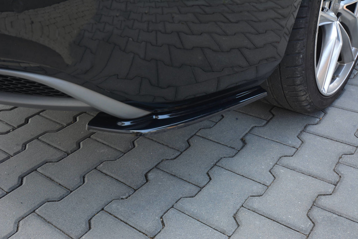 Heck Ansatz Flaps Diffusor passend für Audi A5 S-Line 8T FL Sportback  schwarz Hochglanz – Ansicht 2