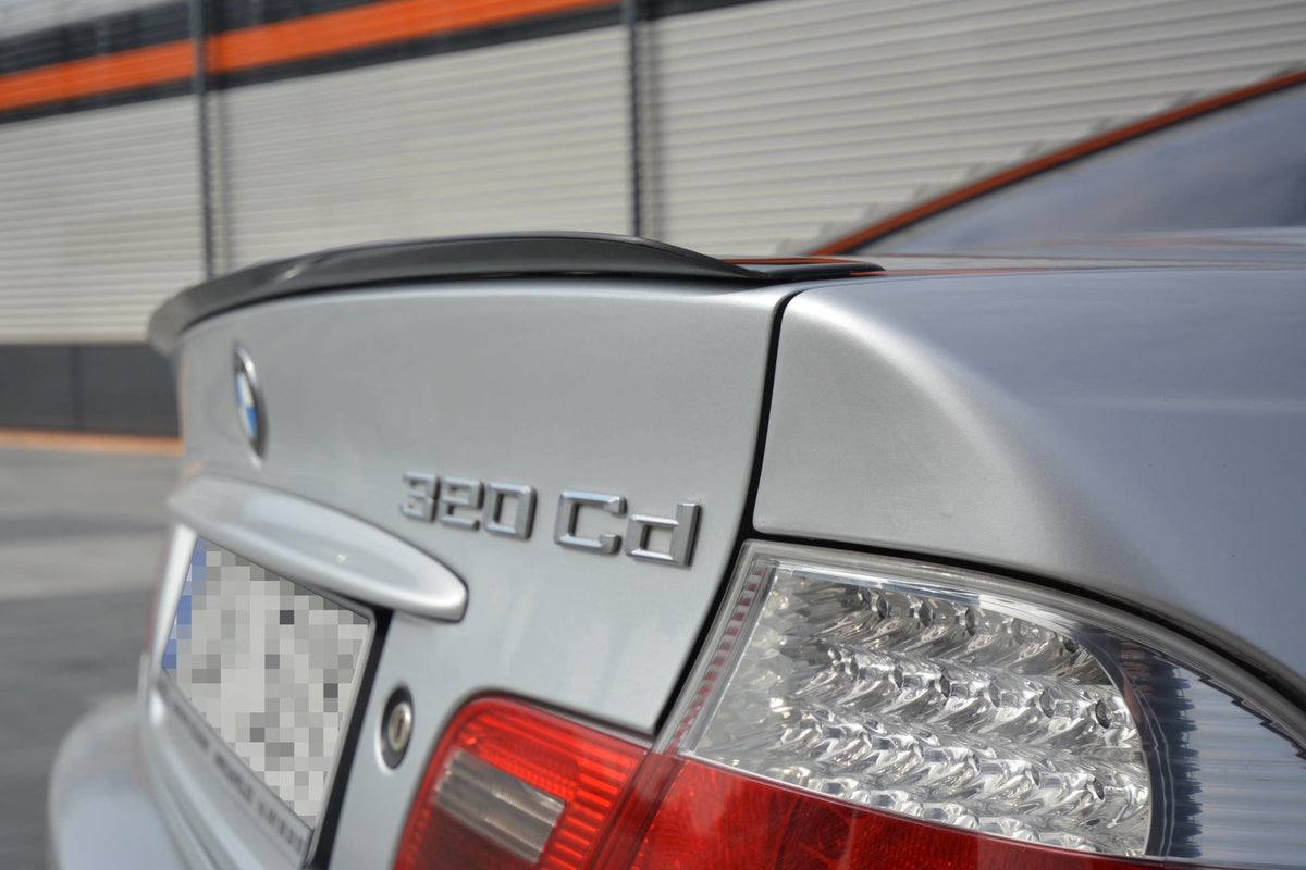 Heckspoiler Lippe BMW 3er E46 COUPE vor Facelift schwarz Hochglanz – Ansicht 5