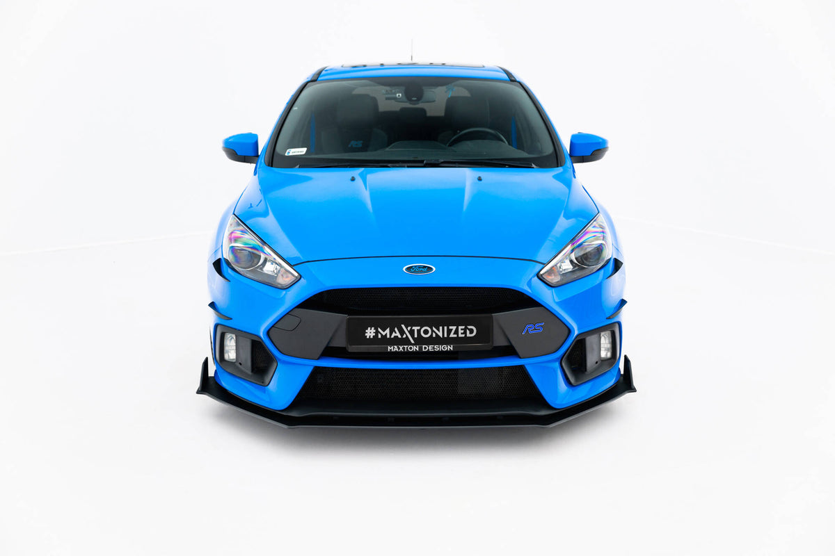 Street Pro Street+ Spoilerlippe Front Ansatz passend für / Frontansatz V.2 Ford Focus RS Mk3 – Ansicht 1