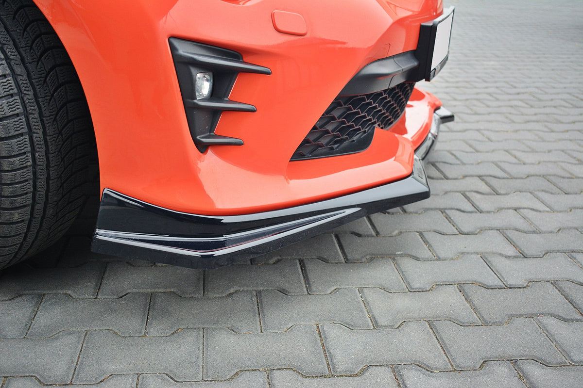Street+ Spoilerlippe Front Ansatz V.2 passend für Toyota GT86 Facelift  schwarz Hochglanz – Ansicht 4