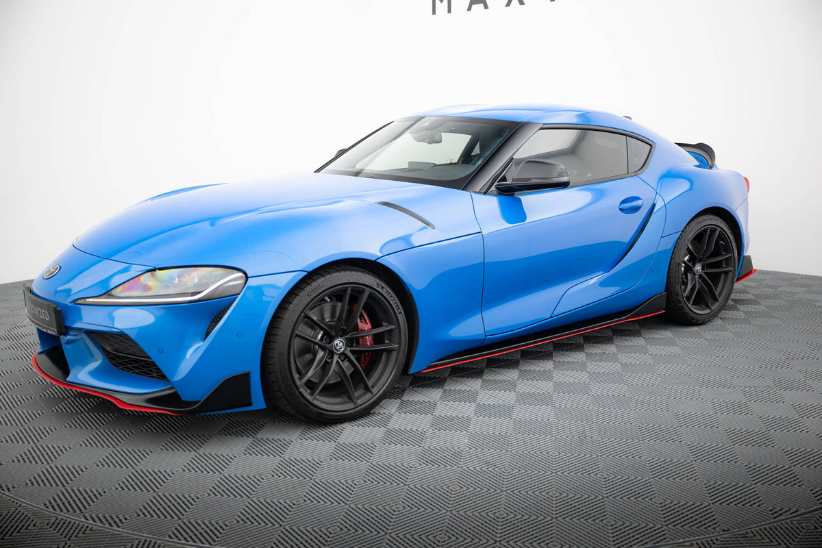 Street+ Seitenschweller Leisten V.2 passend für Toyota Supra Mk5 schwarz Hochglanz – Ansicht 1