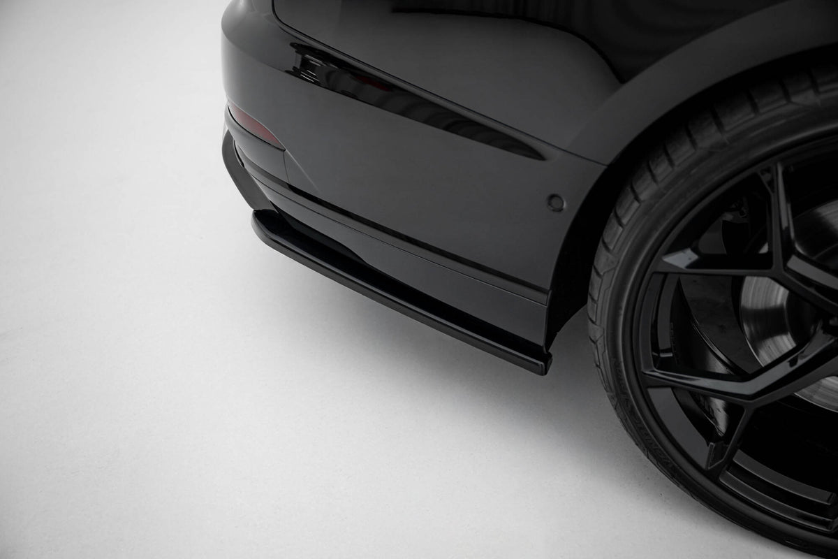 Heck Ansatz Flaps Diffusor V.2 passend für Audi S8 D5 schwarz Hochglanz – Ansicht 5
