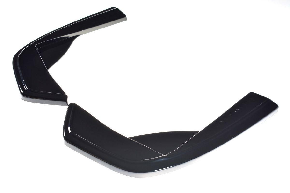 Heck Ansatz Flaps Diffusor passend für Mercedes-AMG C 43 Limousine W205 Facelift schwarz Hochglanz – Ansicht 6