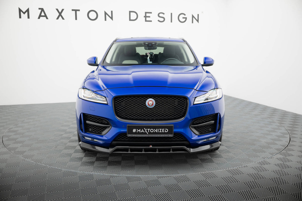Street+ Spoilerlippe Front Ansatz passend für Jaguar F-Pace S X761 schwarz Hochglanz – Ansicht 1