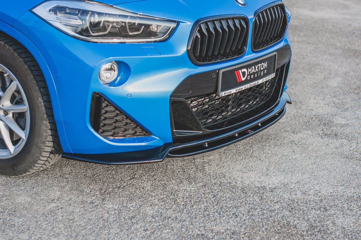 Street+ Spoilerlippe Front Ansatz passend für BMW X2 F39 M-Paket schwarz Hochglanz – Ansicht 4