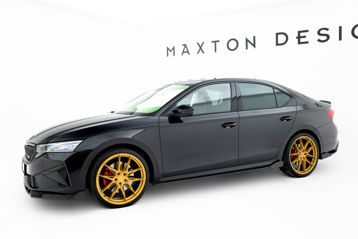 Street+ Seitenschweller Leisten V.2 passend für + Flaps passend für Skoda Octavia RS Liftback / Combi Mk4 Facelift – Ansicht 3