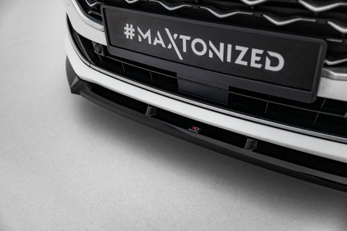 Street+ Spoilerlippe Front Ansatz V.2 passend für Ford Focus Vignale Mk4 schwarz Hochglanz – Ansicht 3