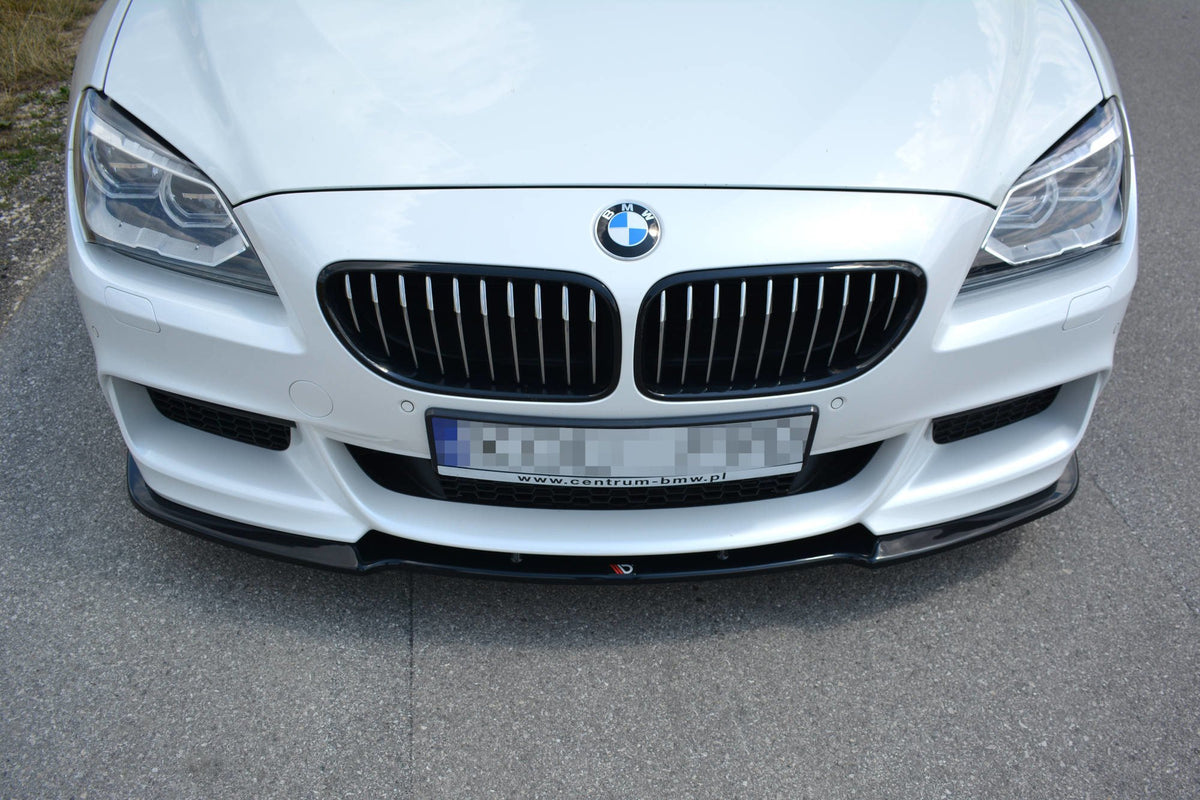 Street+ Spoilerlippe Front Ansatz passend für BMW 6er Gran Coupé M Paket schwarz Hochglanz – Ansicht 5