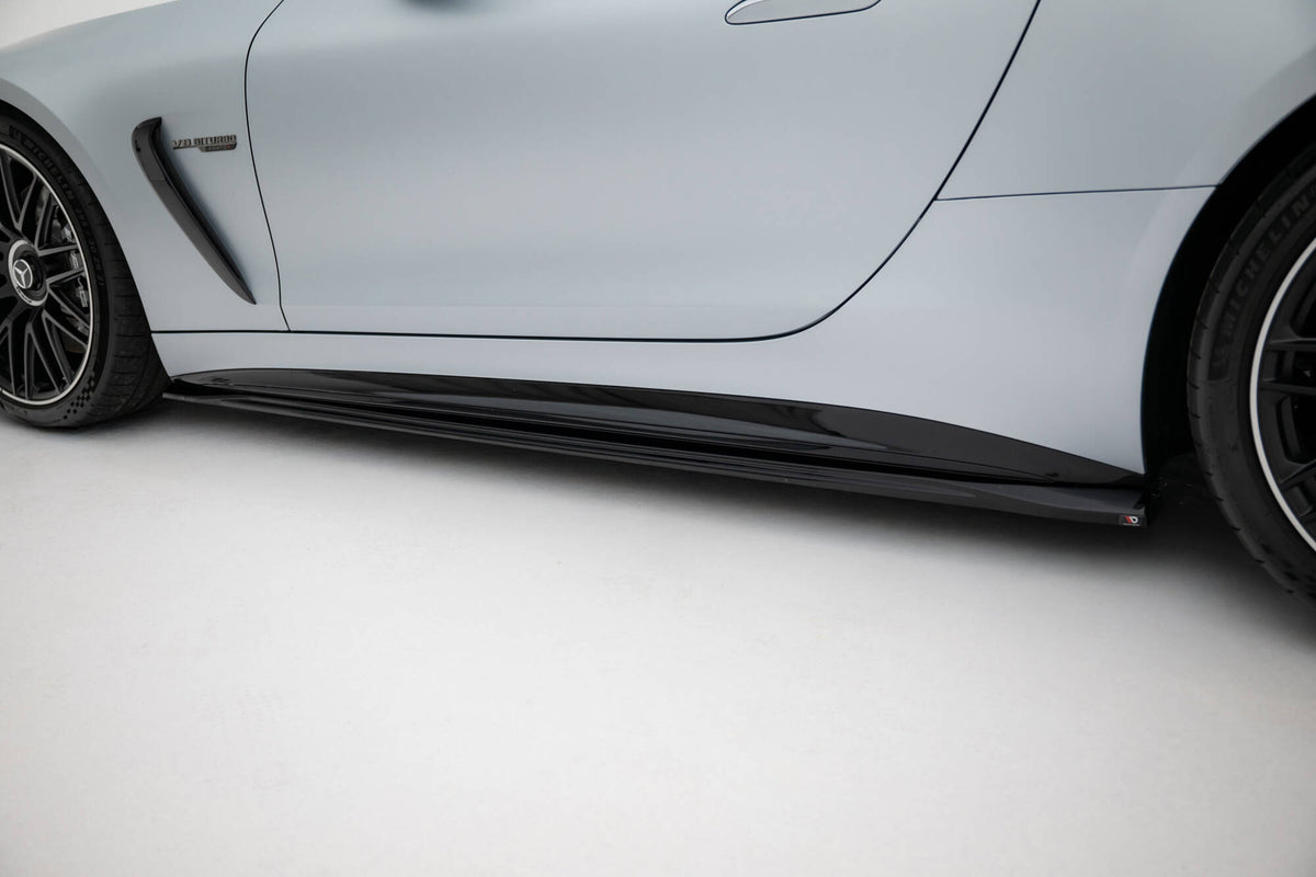 Street+ Seitenschweller Leisten passend für V.1 passend für Mercedes-AMG GT 63 / 55 / 63 S E Performance C192 schwarz Hochglanz – Ansicht 4