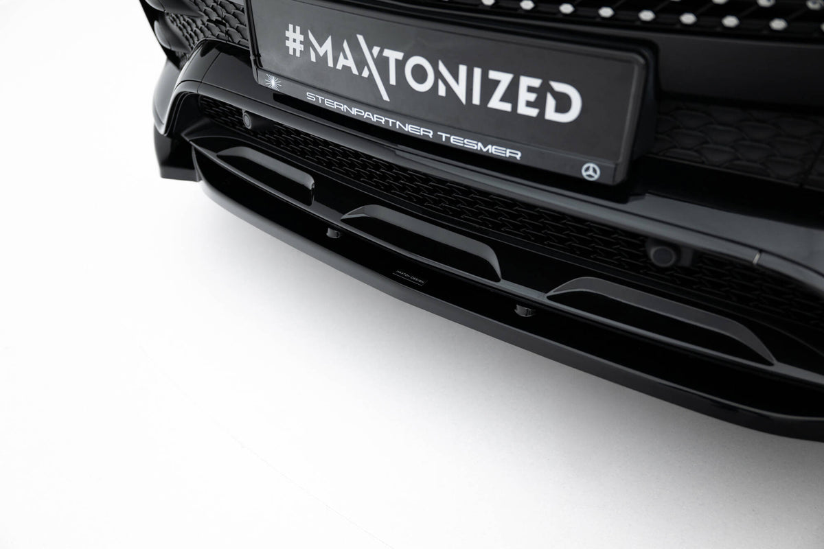 Street+ Spoilerlippe Front Ansatz passend für Mercedes-AMG / AMG-Line GLE SUV W167 schwarz Hochglanz – Ansicht 4