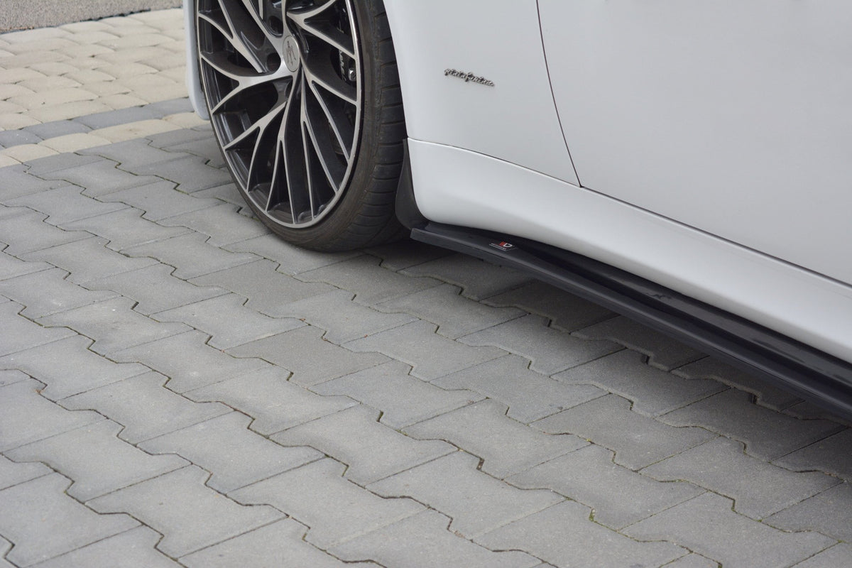 Street+ Seitenschweller Leisten passend für Maserati Quattroporte Mk5 Facelift schwarz Hochglanz – Ansicht 5