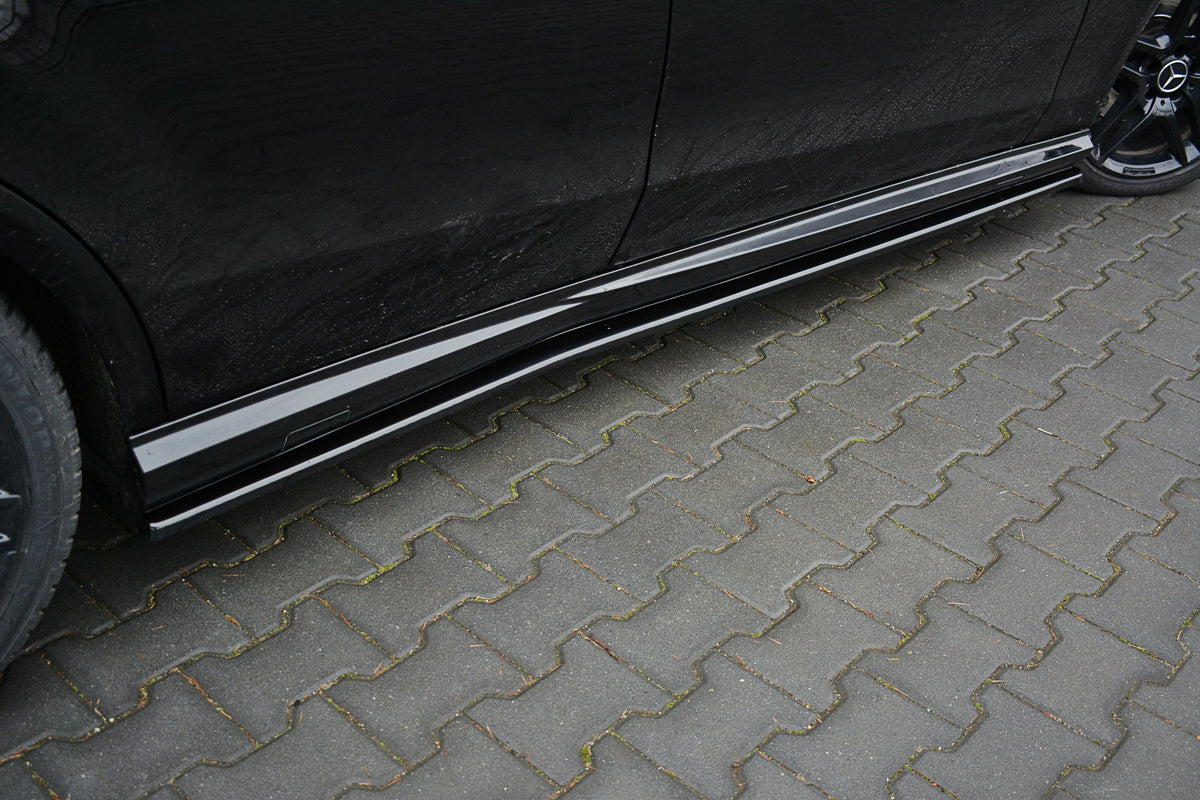 Street+ Seitenschweller Leisten passend für Mercedes-Benz E63 AMG W212  schwarz Hochglanz – Ansicht 3