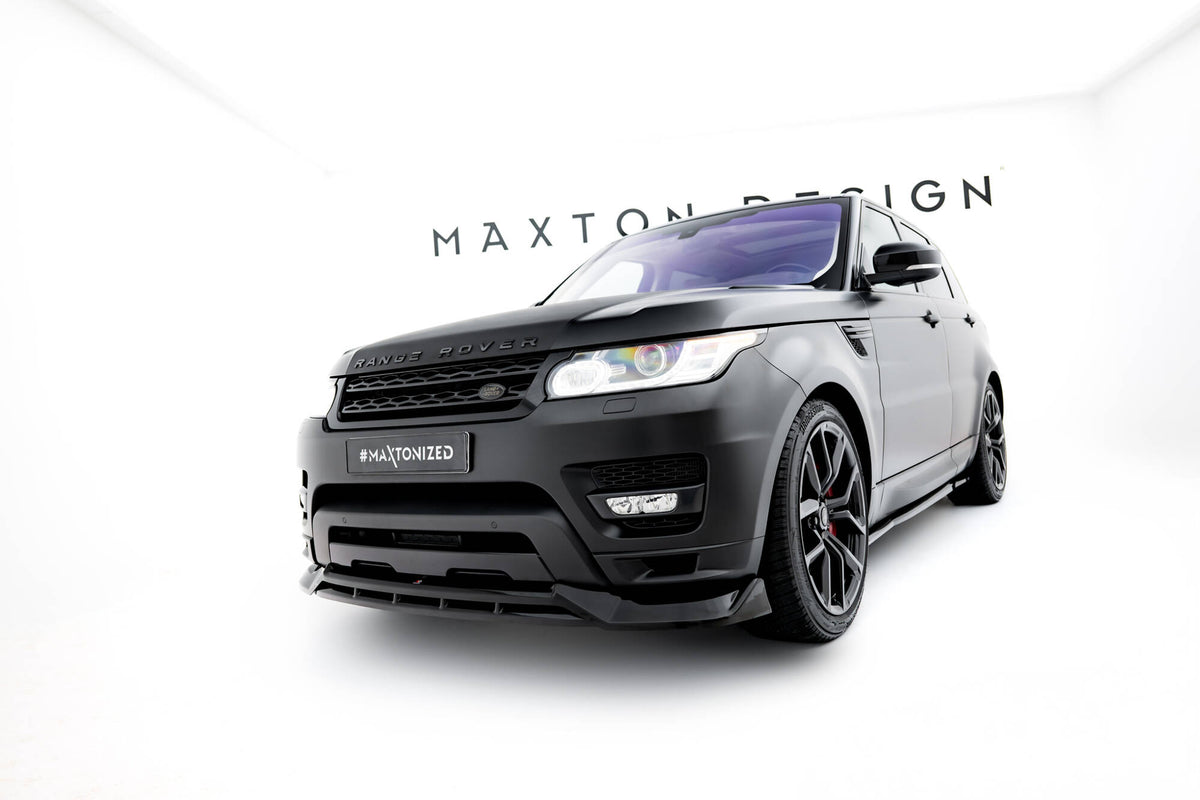 Street+ Spoilerlippe Front Ansatz passend für Land Rover Range Rover Sport Mk2 schwarz Hochglanz – Ansicht 1