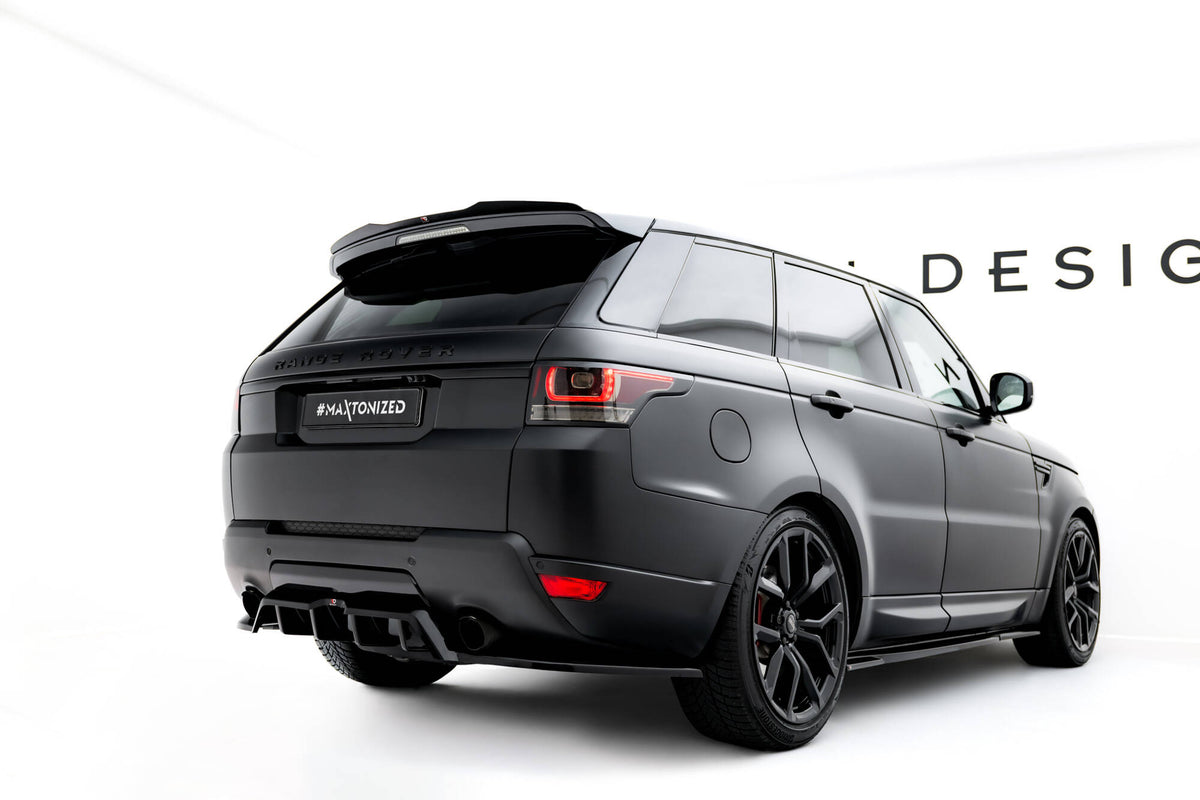 Street+ Mittlerer Diffusor RACE passend für Land Rover Range Rover Sport Mk2 schwarz Hochglanz – Ansicht 5
