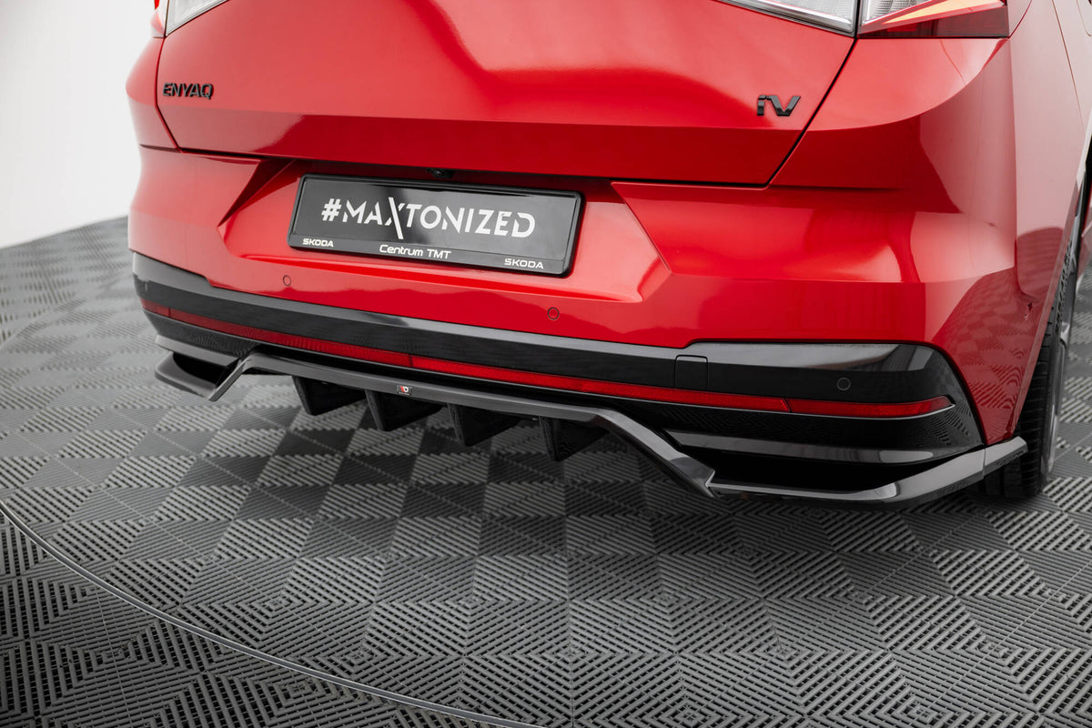Street+ Mittlerer Diffusor RACE passend für Skoda Enyaq Coupe iV RS  schwarz Hochglanz – Ansicht 6
