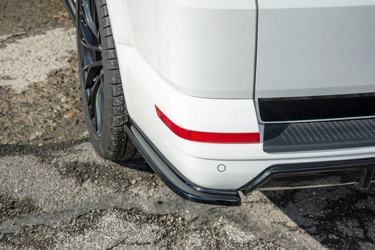 Heck Ansatz Flaps Diffusor passend für VW T6 schwarz Hochglanz – Ansicht 3