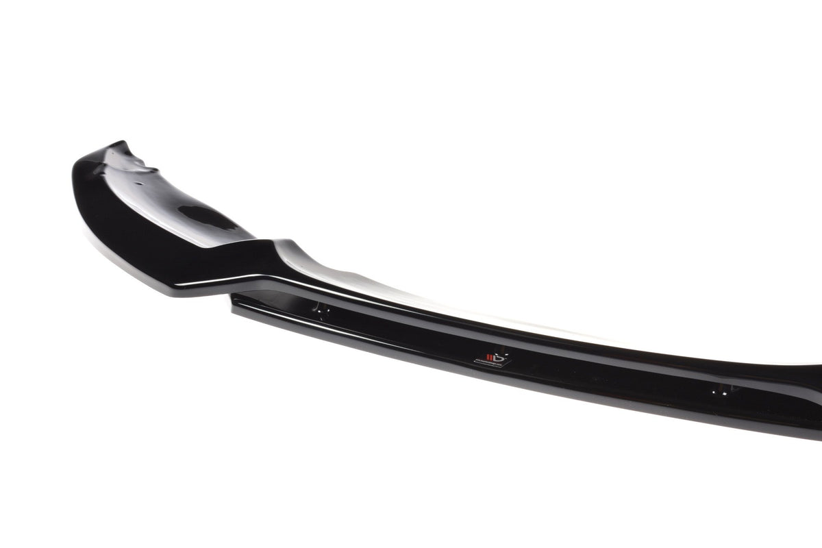 Street+ Spoilerlippe Front Ansatz V.1 passend für BMW 1er M-Paket E82 Facelift schwarz Hochglanz – Ansicht 7
