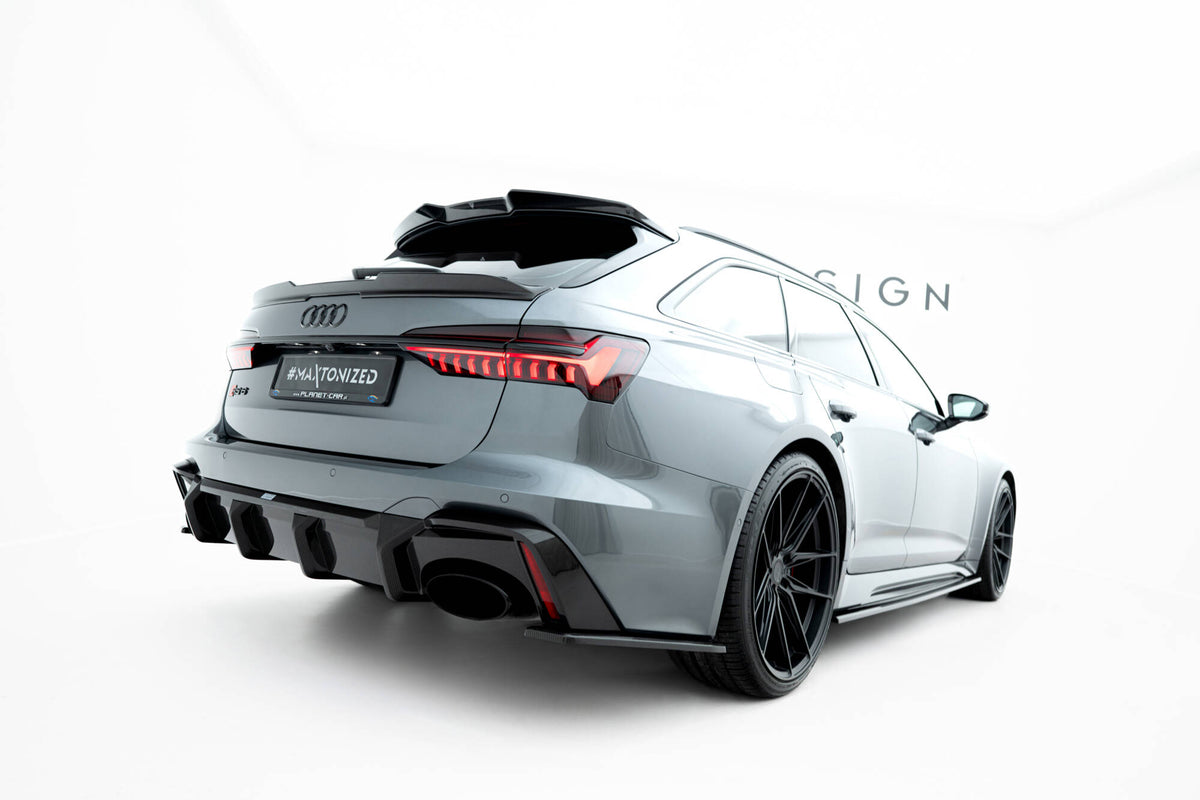 Prepreg Carbon Fiber Heckklappenspoiler (Höher) Audi RS6 C8 / C8 Facelift – Ansicht 7