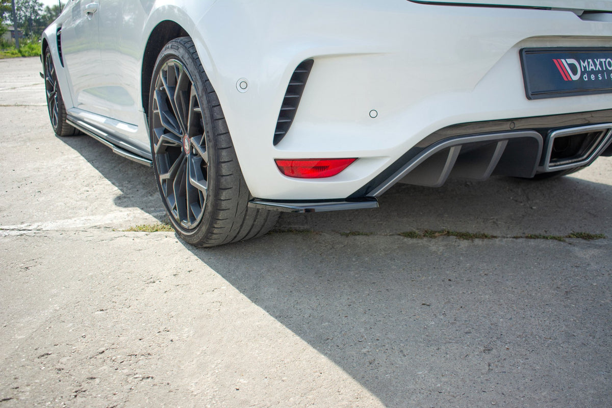 Heck Ansatz Flaps Diffusor passend für Renault Megane IV RS schwarz Hochglanz – Ansicht 1