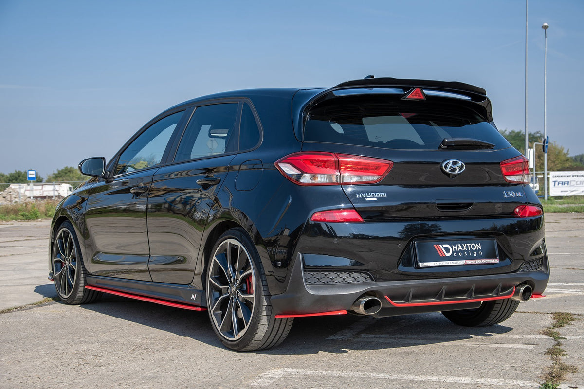 Heck Ansatz Flaps Diffusor V.2 passend für Hyundai I30 N Mk3 Hatchback – Ansicht 3