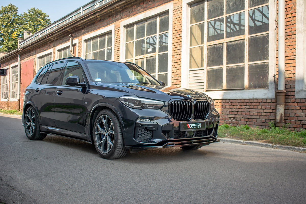 Street+ Spoilerlippe Front Ansatz passend für BMW X5 G05 M Paket schwarz Hochglanz – Ansicht 1
