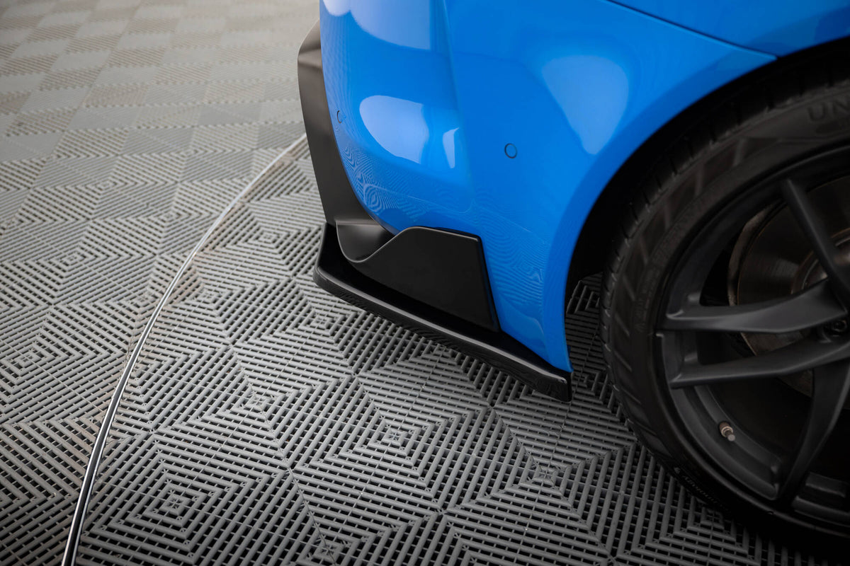 Heck Ansatz Flaps Diffusor V.1 passend für Toyota Supra Mk5 schwarz Hochglanz – Ansicht 3
