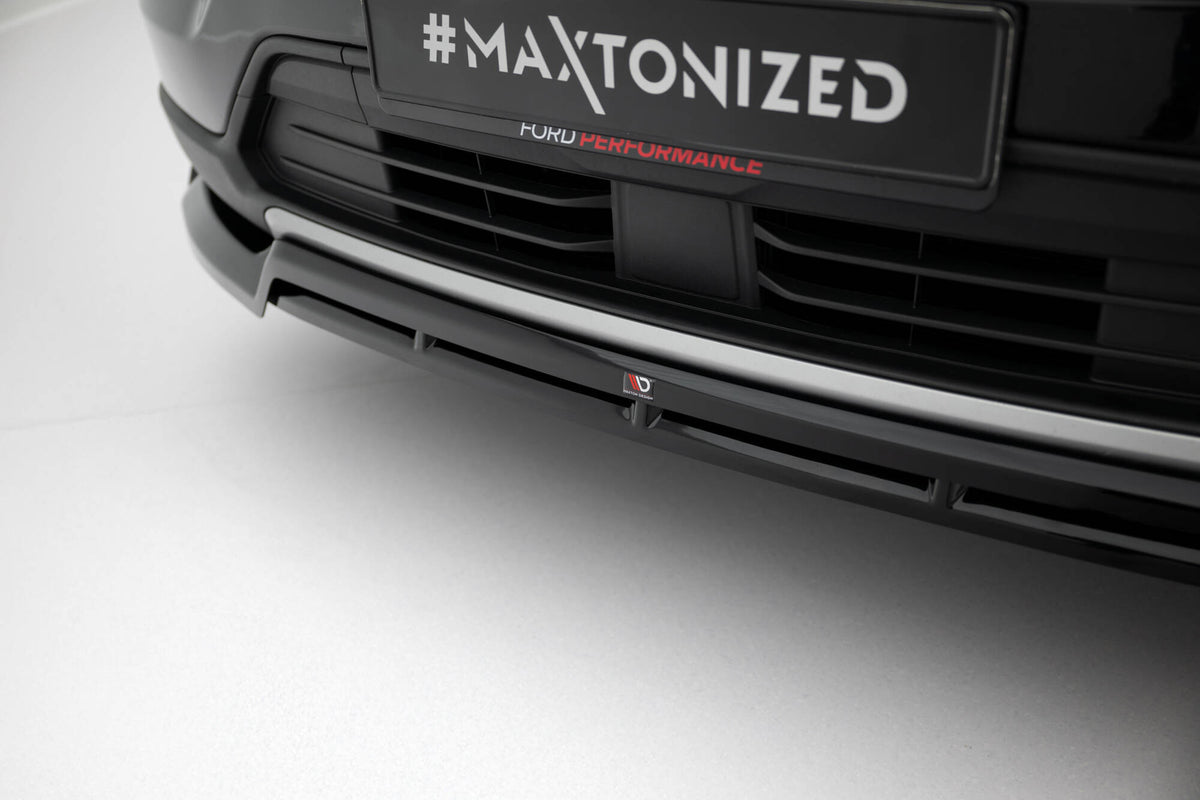 Street+ Spoilerlippe Front Ansatz passend für Ford Explorer XLT Mk6 schwarz Hochglanz – Ansicht 4