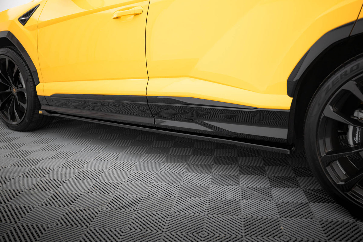Street+ Seitenschweller Leisten passend für Lamborghini Urus Mk1 schwarz Hochglanz – Ansicht 4