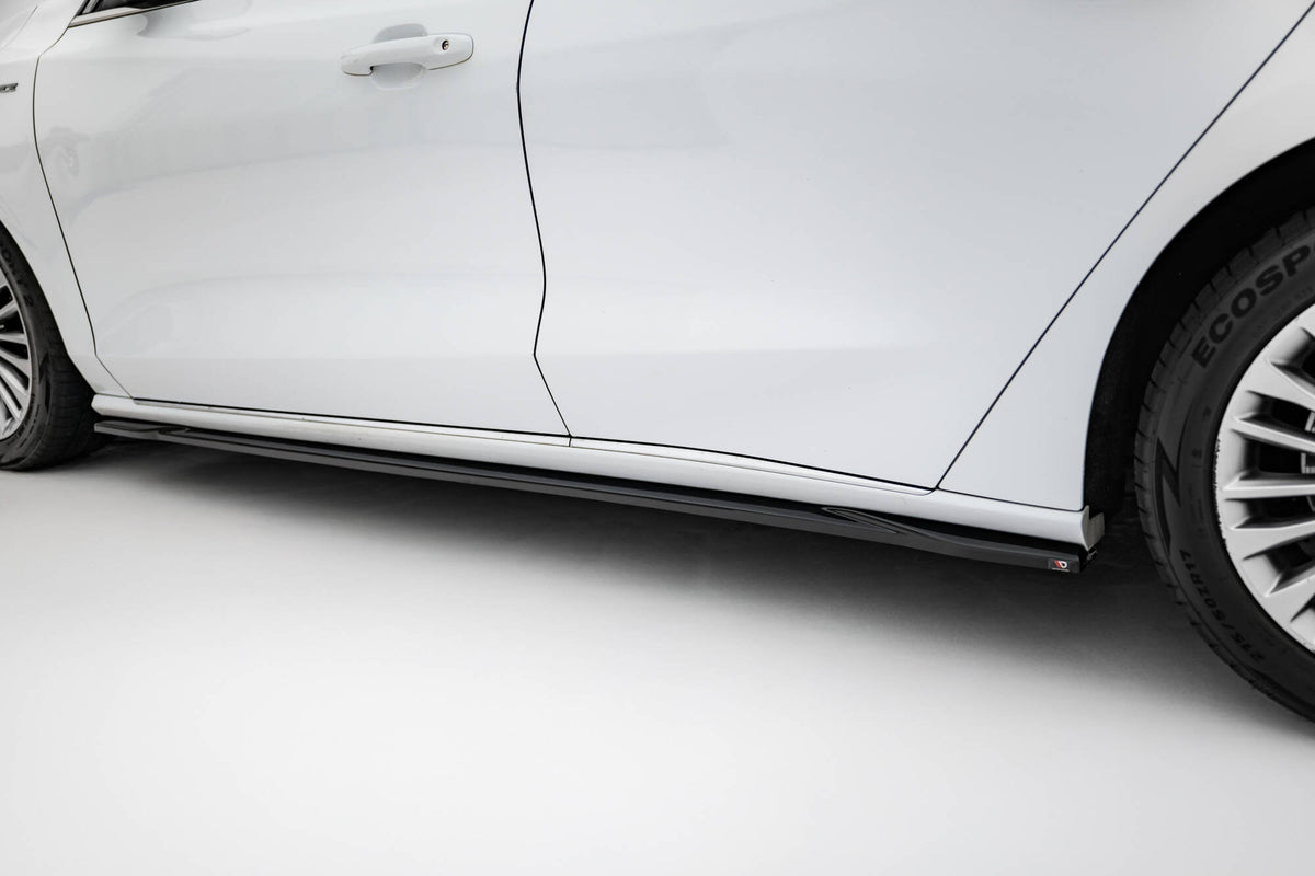 Street+ Seitenschweller Leisten passend für Ford Focus Vignale Mk4 schwarz Hochglanz – Ansicht 4