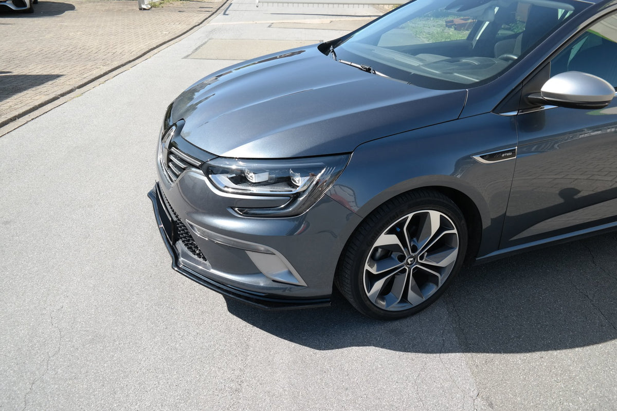 Street+ Spoilerlippe Front Ansatz passend für Renault Megane Mk.4 GT-Line schwarz Hochglanz – Ansicht 5