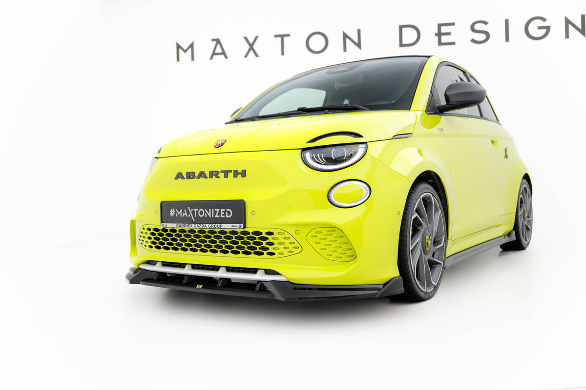 Street+ Spoilerlippe Front Ansatz passend für Abarth 500e schwarz Hochglanz – Ansicht 4