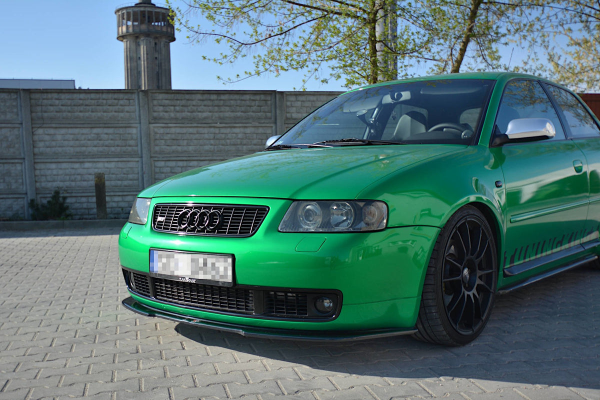 Street+ Spoilerlippe Front Ansatz passend für AUDI S3 8L schwarz Hochglanz – Ansicht 4