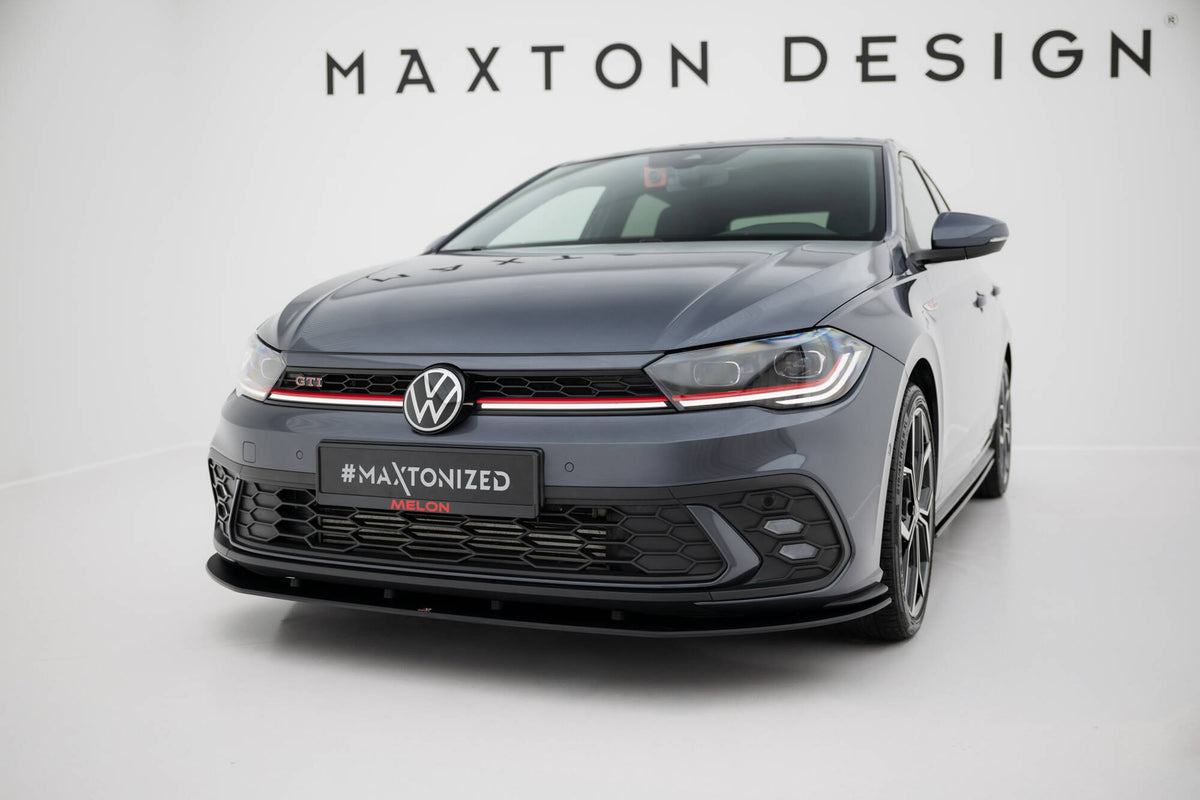 Street Pro Street+ Spoilerlippe Front Ansatz passend für VW Polo GTI Mk6 Facelift – Ansicht 3