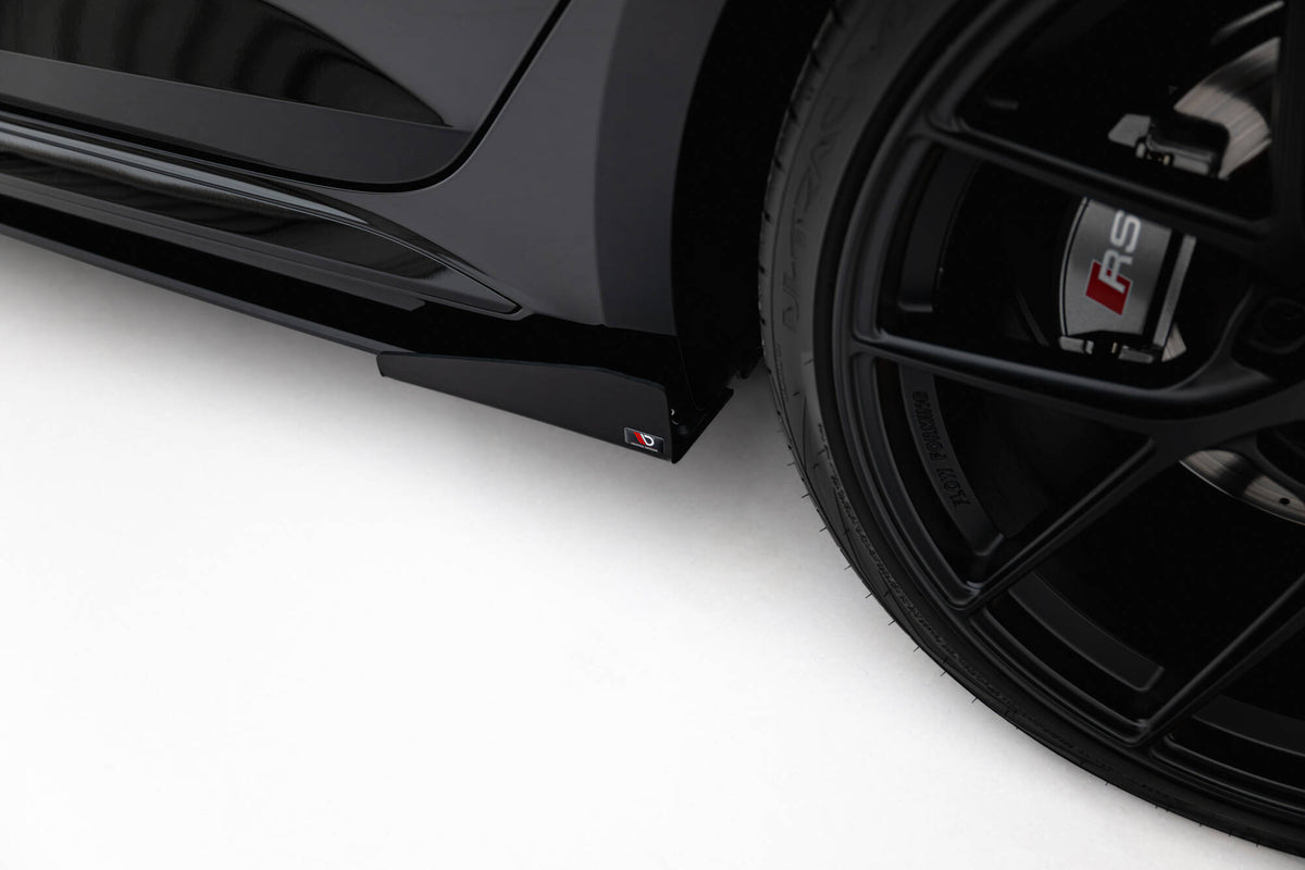 Street Pro Street+ Seitenschweller Leisten + Flaps passend für Audi RS5 Sportback F5 schwarz Hochglanz – Ansicht 5