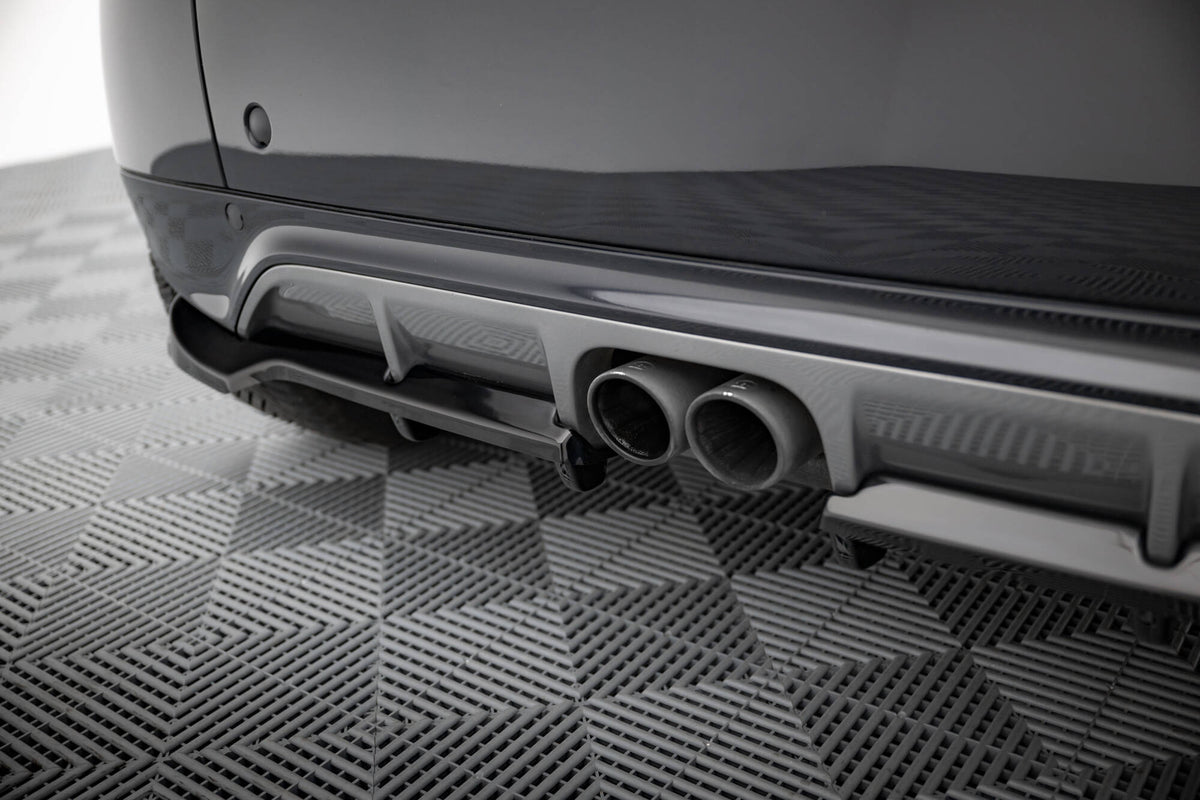 Street+ Mittlerer Diffusor RACE passend für Brabus Smart Fortwo C451 Facelift schwarz Hochglanz – Ansicht 3