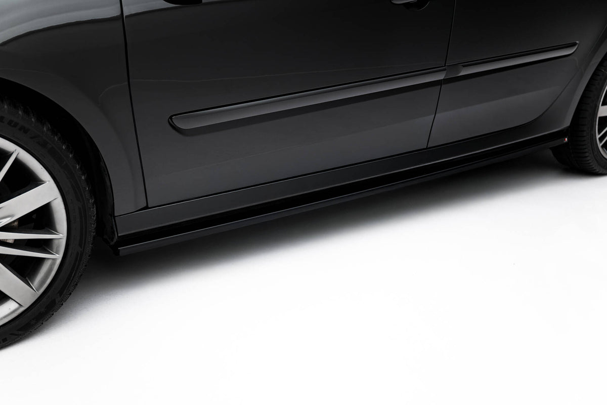 Street+ Seitenschweller Leisten passend für Renault Laguna Hatchback GT Mk3 schwarz Hochglanz – Ansicht 3
