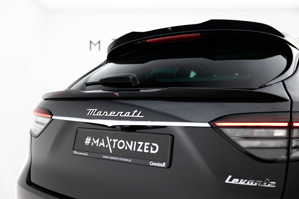 Niedriger Heckspoiler Lippe Maserati Levante GT Mk1 Facelift schwarz Hochglanz – Ansicht 4