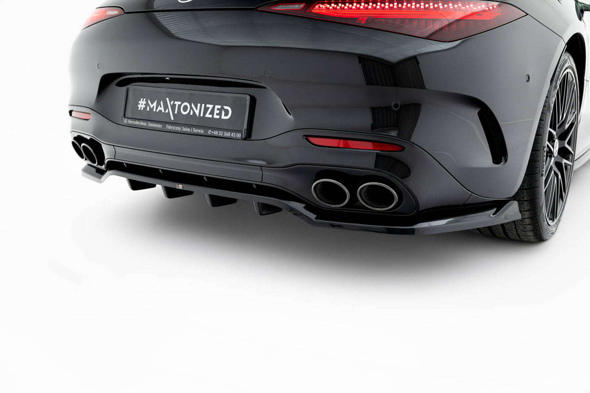 Street+ Mittlerer Diffusor RACE passend für Mercedes-AMG SL 63 R232 schwarz Hochglanz – Ansicht 4