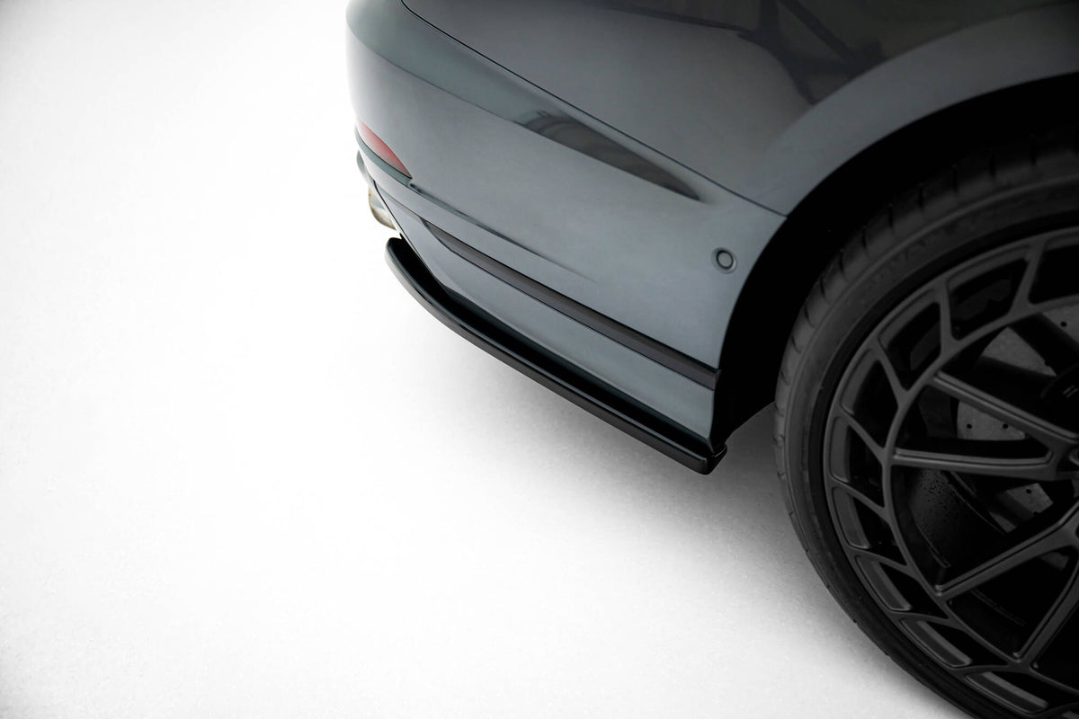 Heck Ansatz Flaps Diffusor passend für Audi S8 D5 Facelift schwarz Hochglanz – Ansicht 3