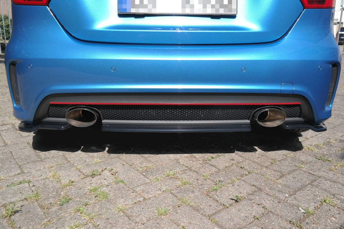 Heckansatz Mercedes W176 AMG-LINE vor Facelift schwarz Hochglanz – Ansicht 2