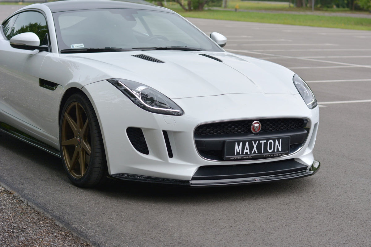 Street+ Spoilerlippe Front Ansatz V.1 passend für JAGUAR F-TYPE X152 schwarz Hochglanz – Ansicht 4