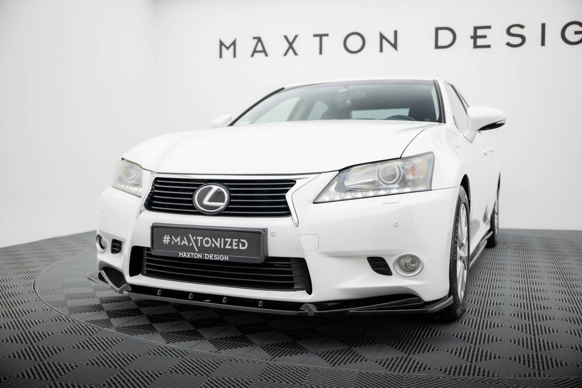 Street+ Spoilerlippe Front Ansatz passend für V.2 Lexus GS Mk4 (L10) schwarz Hochglanz – Ansicht 4