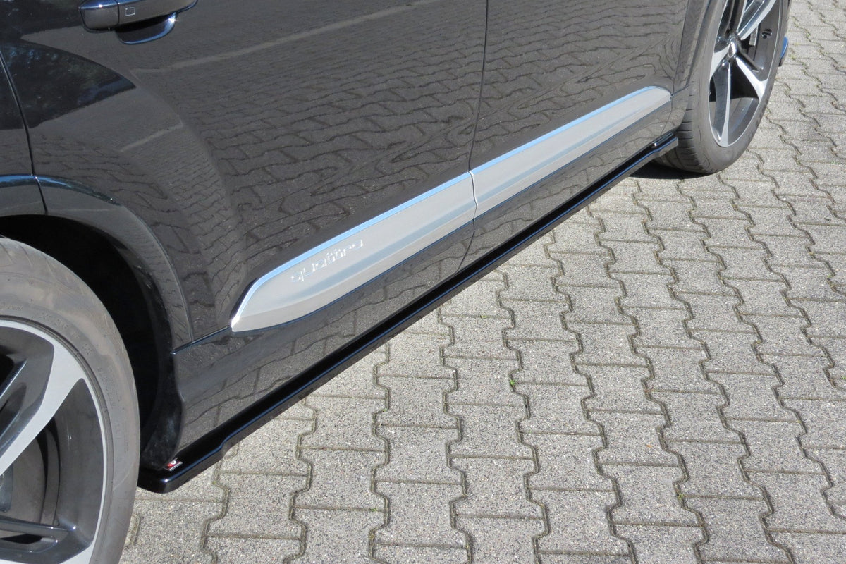 Street+ Seitenschweller Leisten passend für Audi SQ7 / Q7 S-Line Mk.2 schwarz Hochglanz – Ansicht 3