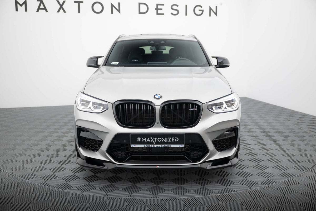 Street+ Spoilerlippe Front Ansatz passend für V.2 BMW X4 M F98 schwarz Hochglanz – Ansicht 1