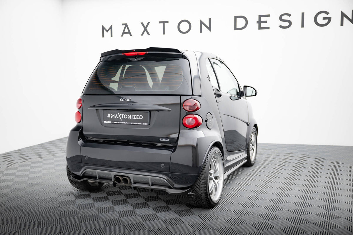 Street+ Mittlerer Diffusor RACE passend für Brabus Smart Fortwo C451 Facelift schwarz Hochglanz – Ansicht 1