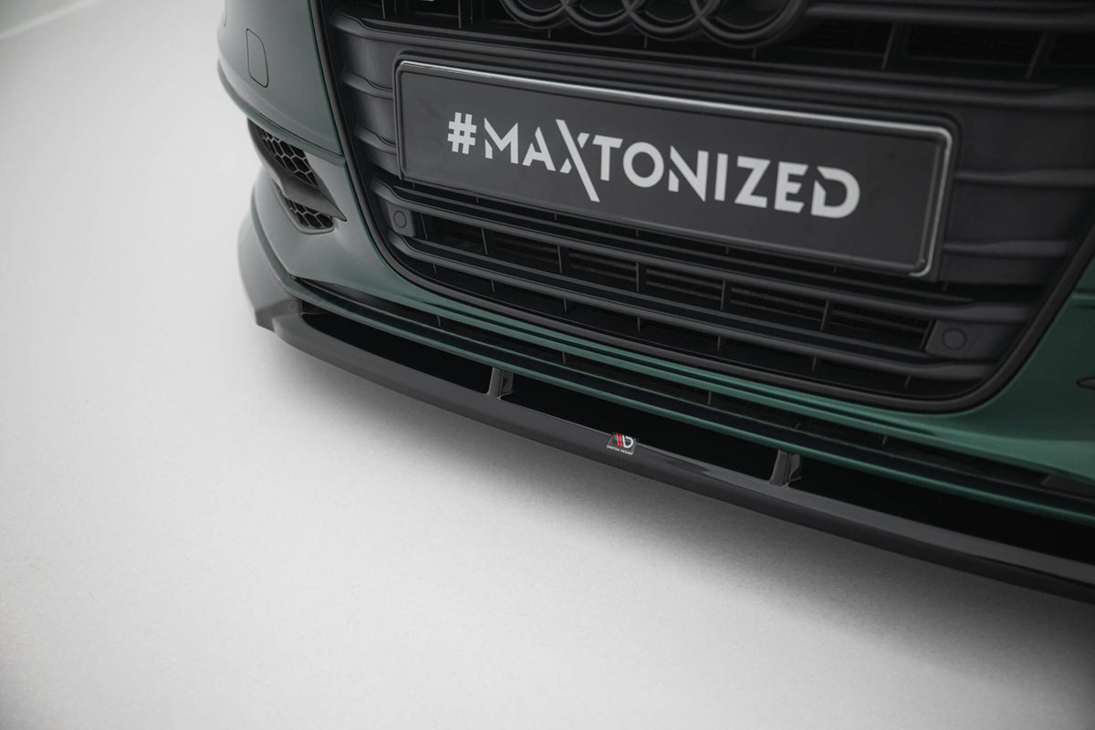 Street+ Spoilerlippe Front Ansatz V.3 passend für Audi A6 S-line / S6 C7 schwarz Hochglanz – Ansicht 4