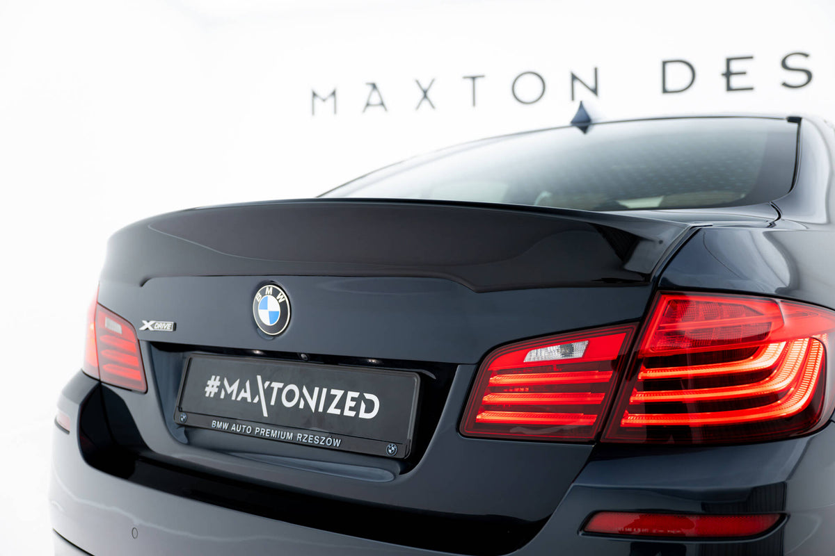 Spoiler CSL Look BMW 5er Limousine F10 / F10 Facelift schwarz Hochglanz – Ansicht 4