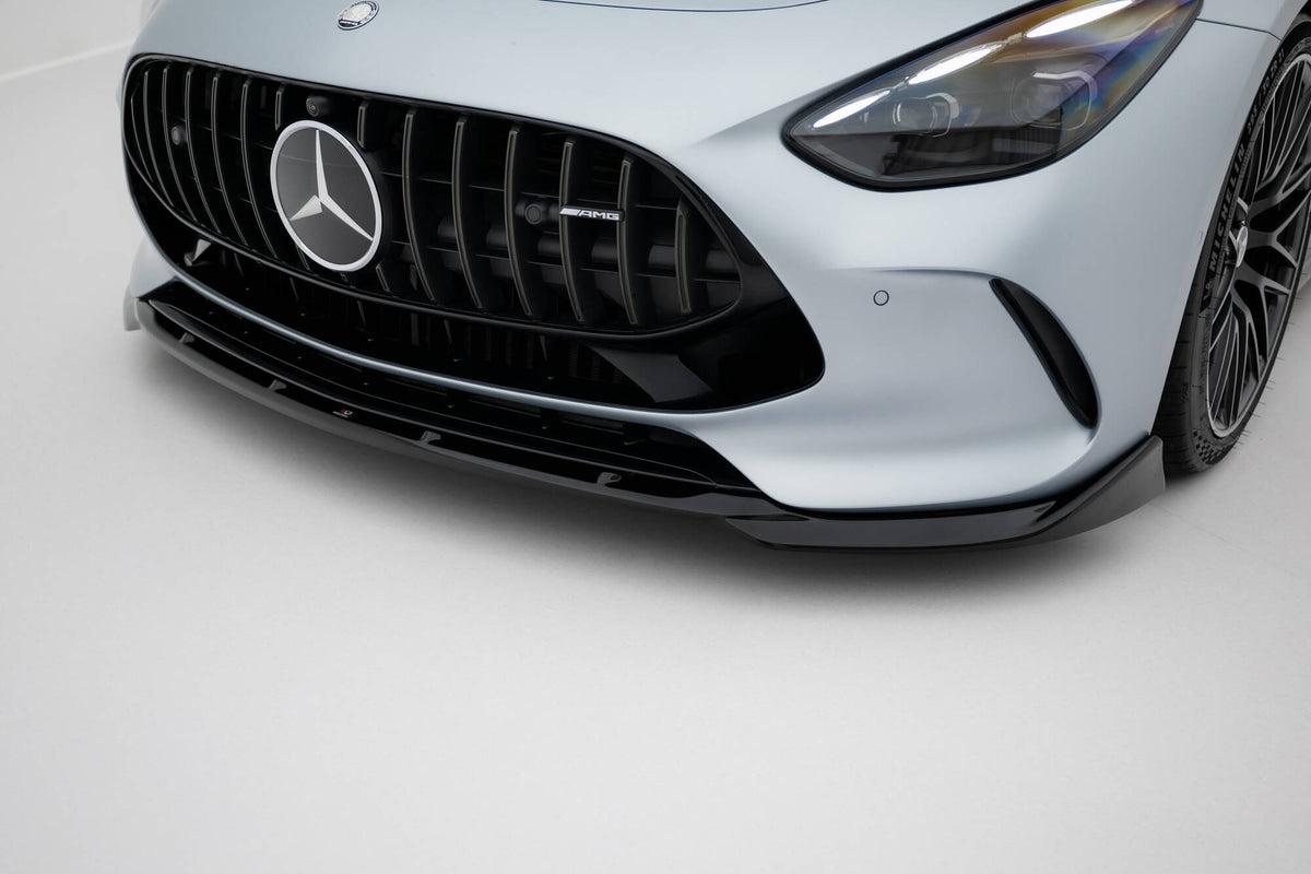 Street+ Spoilerlippe Front Ansatz V.2 passend für Mercedes-AMG GT 63 / 55 / 63 S E Performance C192 schwarz Hochglanz – Ansicht 4
