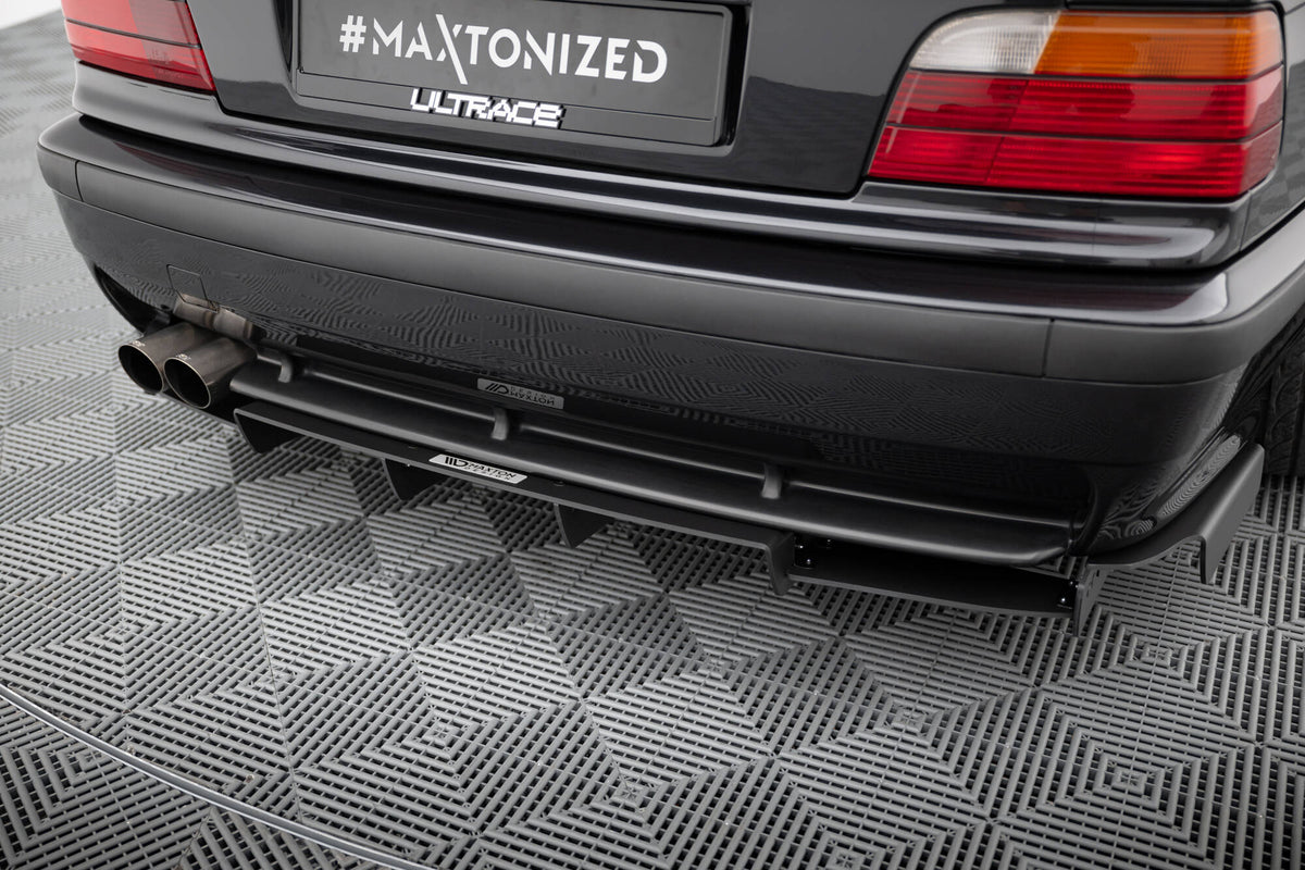 Diffusor Heck Ansatz passend für Heckschürze passend für BMW M3 / 3 M-Paket Coupe / Cabrio E36 – Ansicht 3